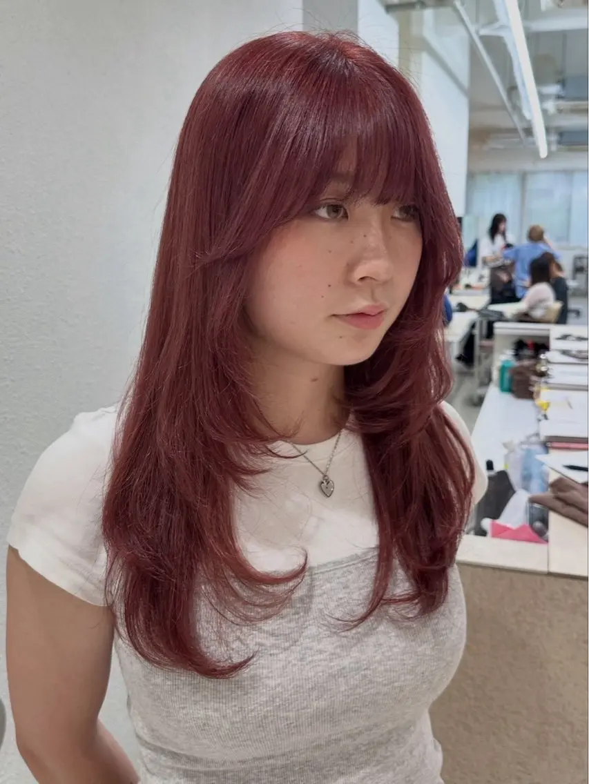 セミロング メンズ メンズブリーチ 艶ブリーチなしカラー 🐹🤍ナナカのヘアスタイル