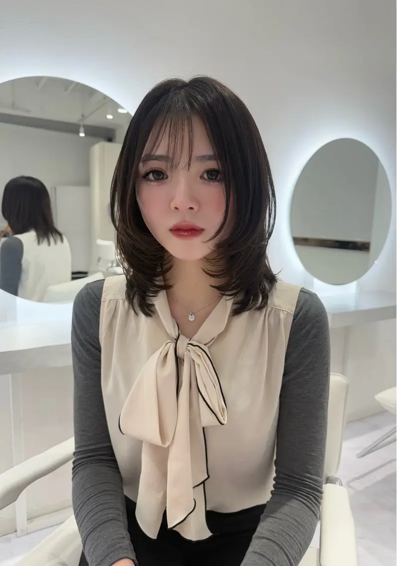 ミディアム レイヤーカット レイヤーカット🫧 🎀Tomoka🎀のヘアスタイル