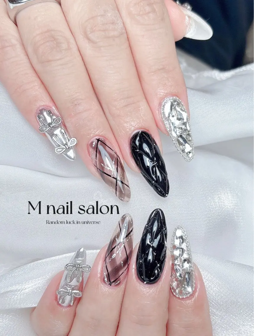ネイル ハンドネイル M🌷nail 長さだし専門店のネイルデザイン
