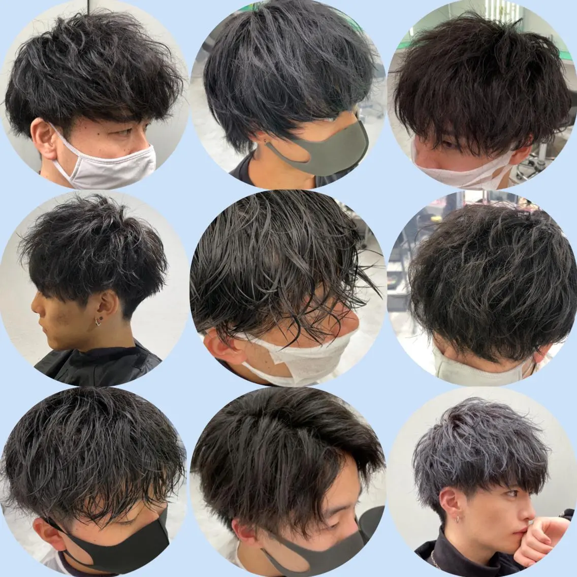 ミディアム カラー パーマ ヘアアレンジ メンズ キッズ カット メンズ特化美容師 aiの眉毛・アイブロウイメージ