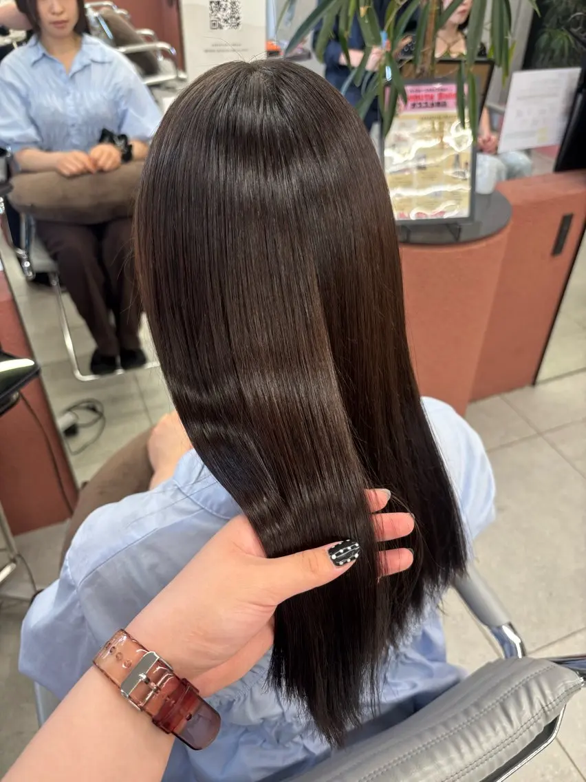 ロング 縮毛矯正 トリートメント ほらぐちるい𖤐 /レイヤー/ツヤ感のヘアスタイル