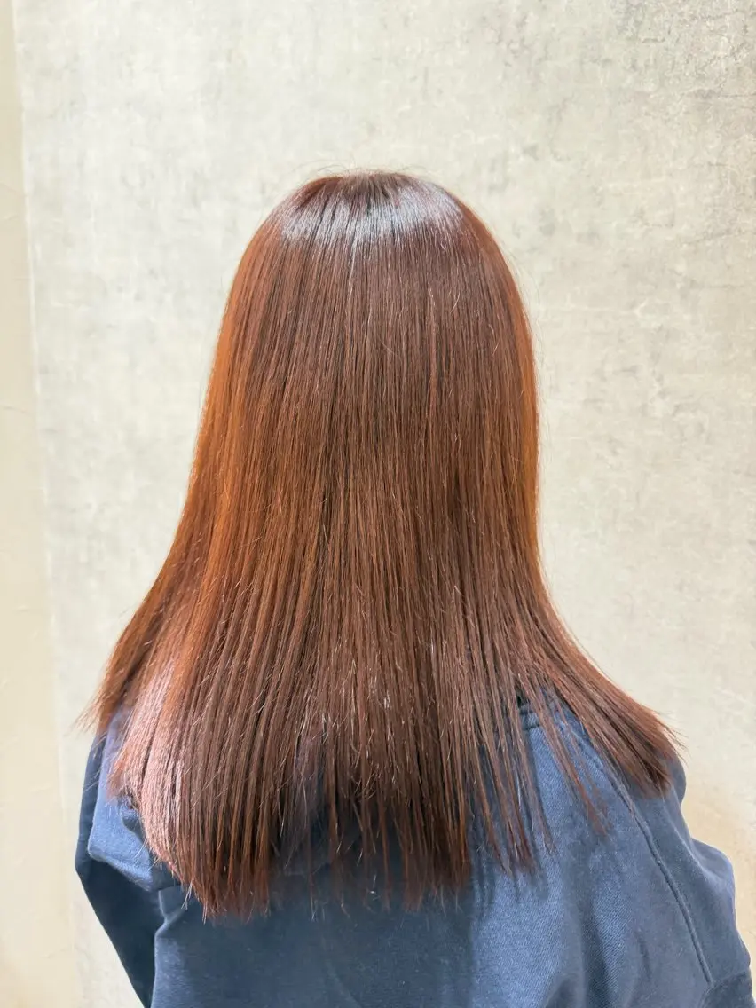 ロング ヘアカラー トリートメント 艶カラー×デザイン カラー特化/値賀大樹のヘアスタイル