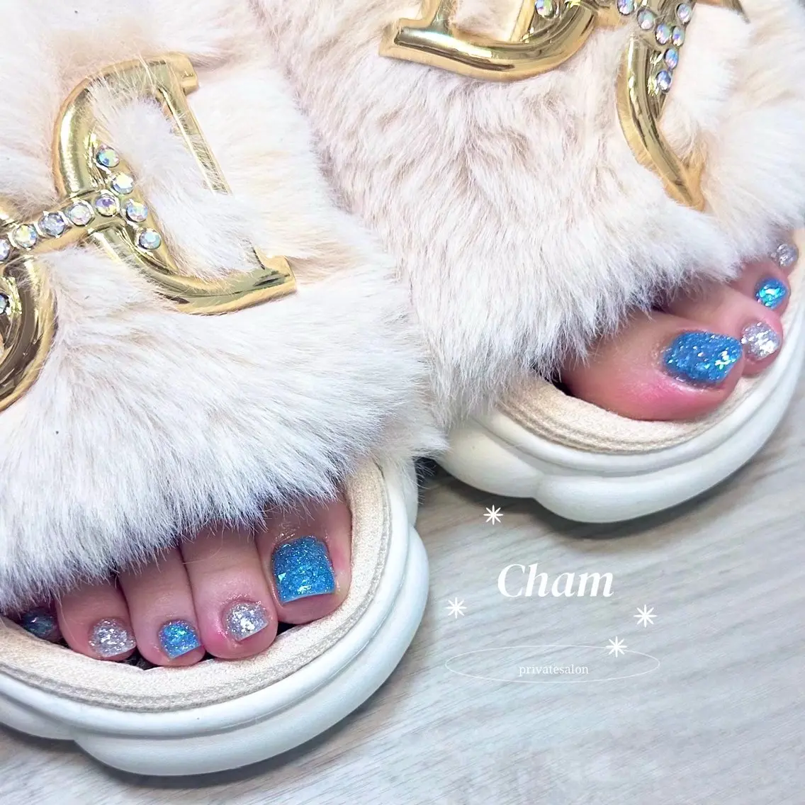 🎀🅕🅞🅞🅣ラメの写真