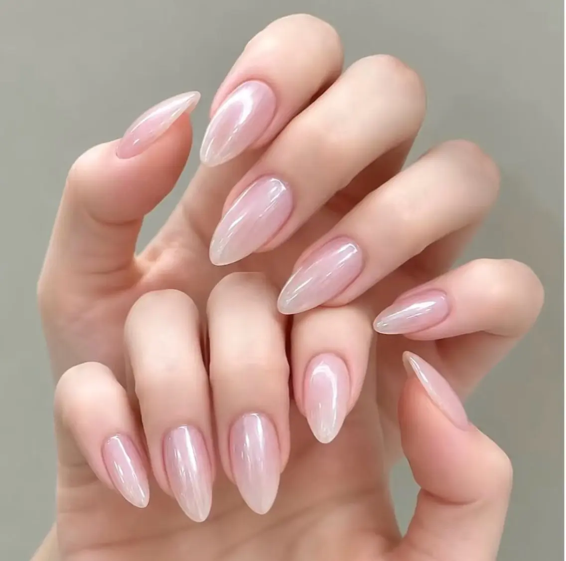メンズ ネイル メンズ韓国風 オーロラネイル チークネイル 長さ出し フレンチネイル ハンドネイル NEW NAIL 池袋のネイルデザイン