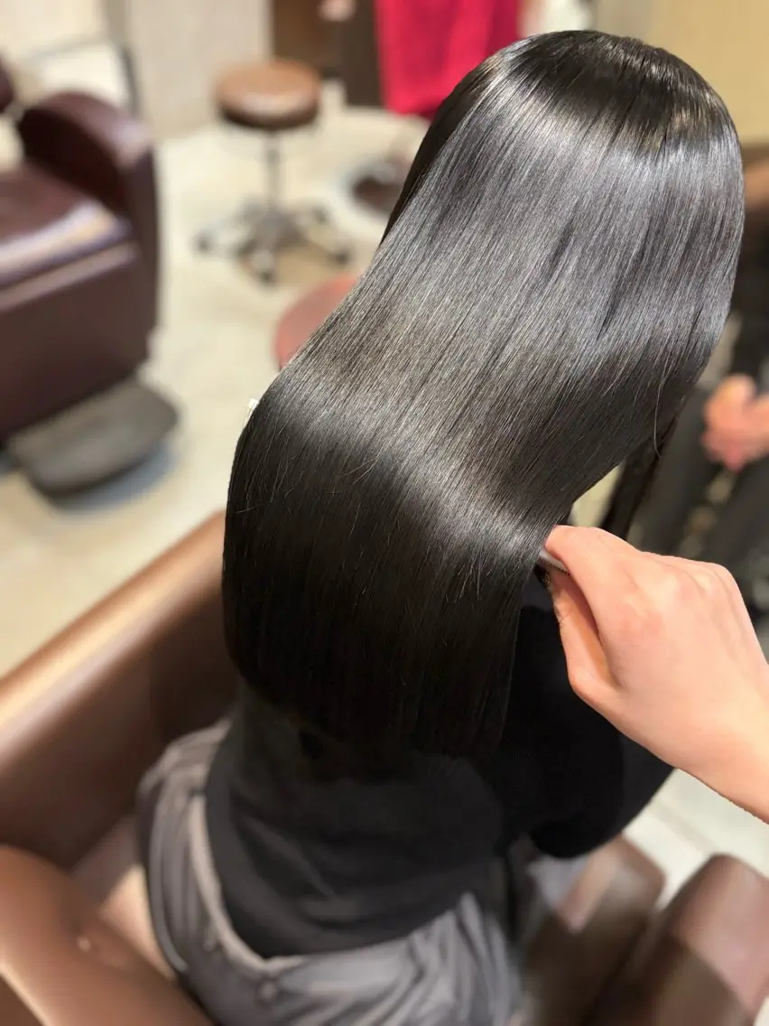 ロング ヘアカラー トリートメント 髪質改善🫧🦋 艶カラー🫧　さくらのヘアスタイル