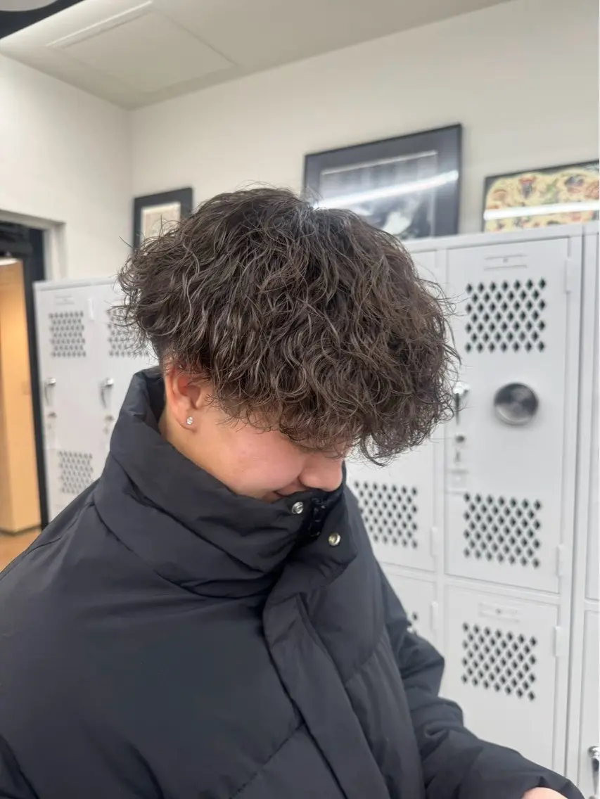 パーマ メンズ パーマ 吉松 ここみのヘアスタイル