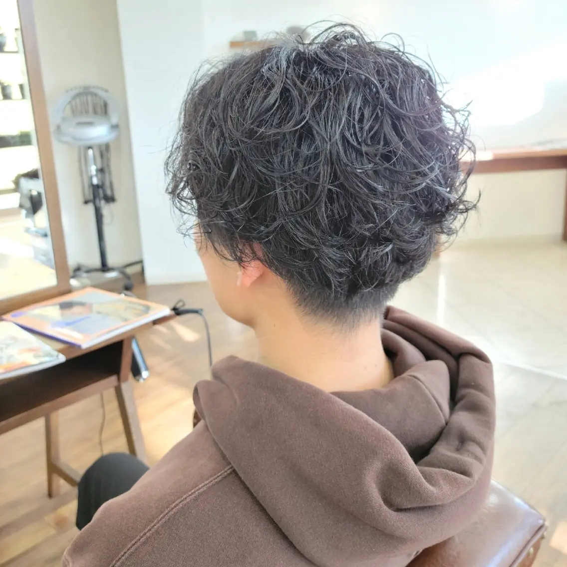 メンズ パーマ 中川 秀明のヘアスタイル