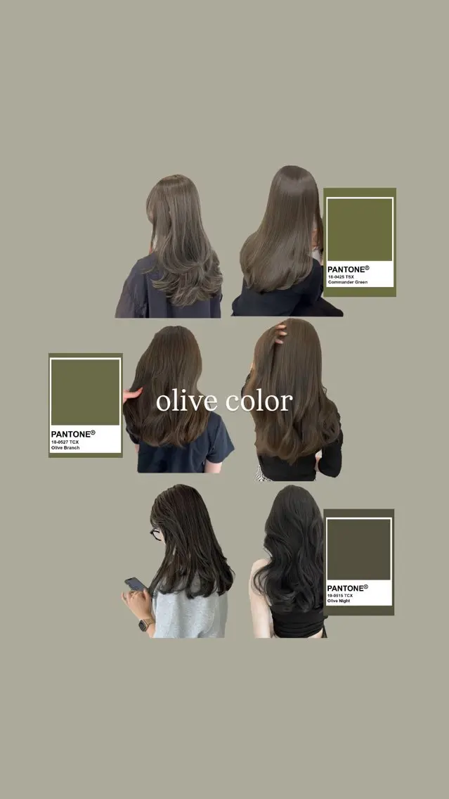 カラー ブリーチ 透明感カラー ブリーチなしカラー オリーブカラー ヘアカラー 🍃赤み消しカラー / shoのヘアスタイル