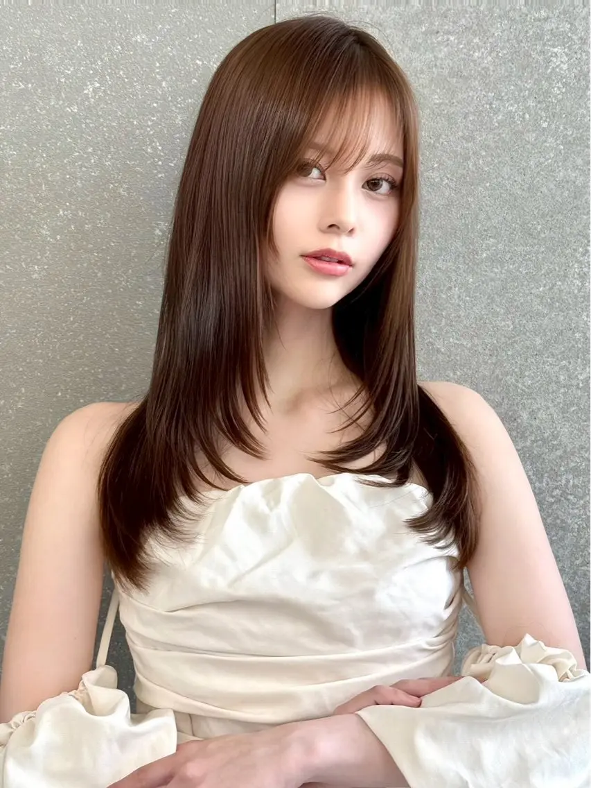 ロング カラー ヘアアレンジ ⭐️巻ける縮毛矯正/ レイヤー to-kiのヘアスタイル