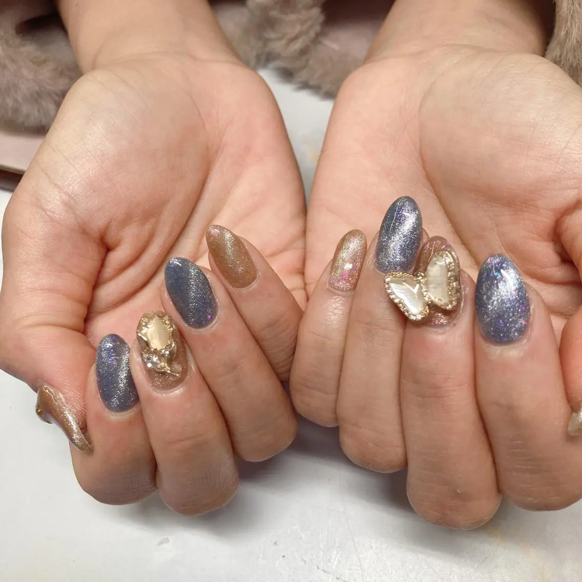ミディアム ネイル Reonail 💕Kana💕のネイルデザイン