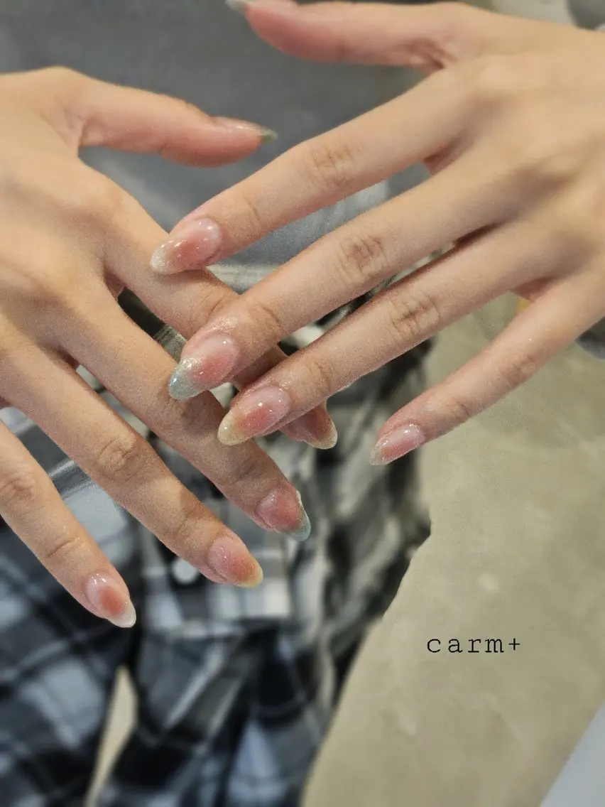ネイル チークネイル マグネットネイル ハンドネイル nail salon calm+ 渡部のネイルデザイン