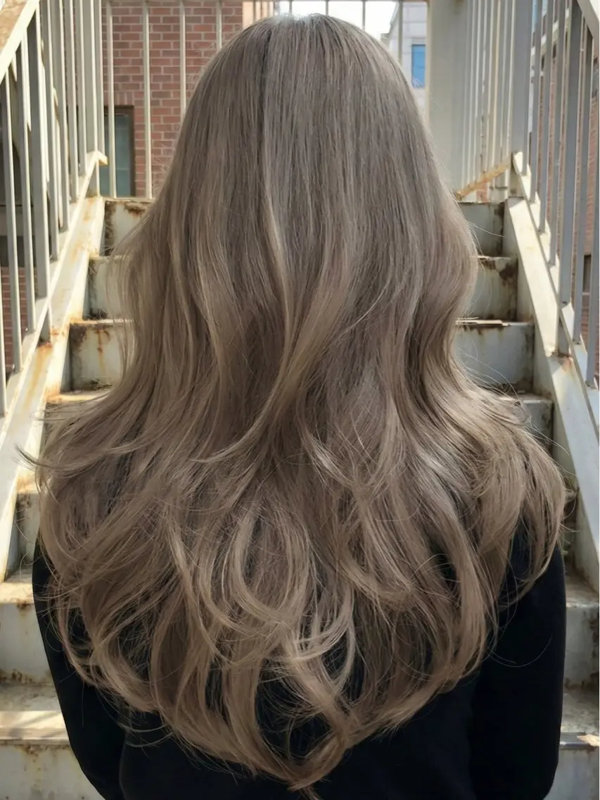 ロング カラー カット ヘアカラー 【Rowel】 大野 虹歩のヘアスタイル