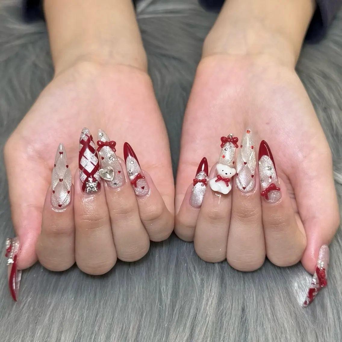 💎💅持ち込みデザイン可能〈長さだし10本〉/パーツつけ放題/他店当店オフ無料の写真