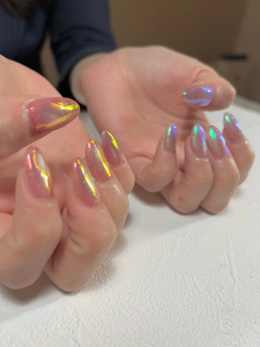 ネイル 氷ネイル・うるうるネイル マグネットネイル nail salon y＋のネイルデザイン