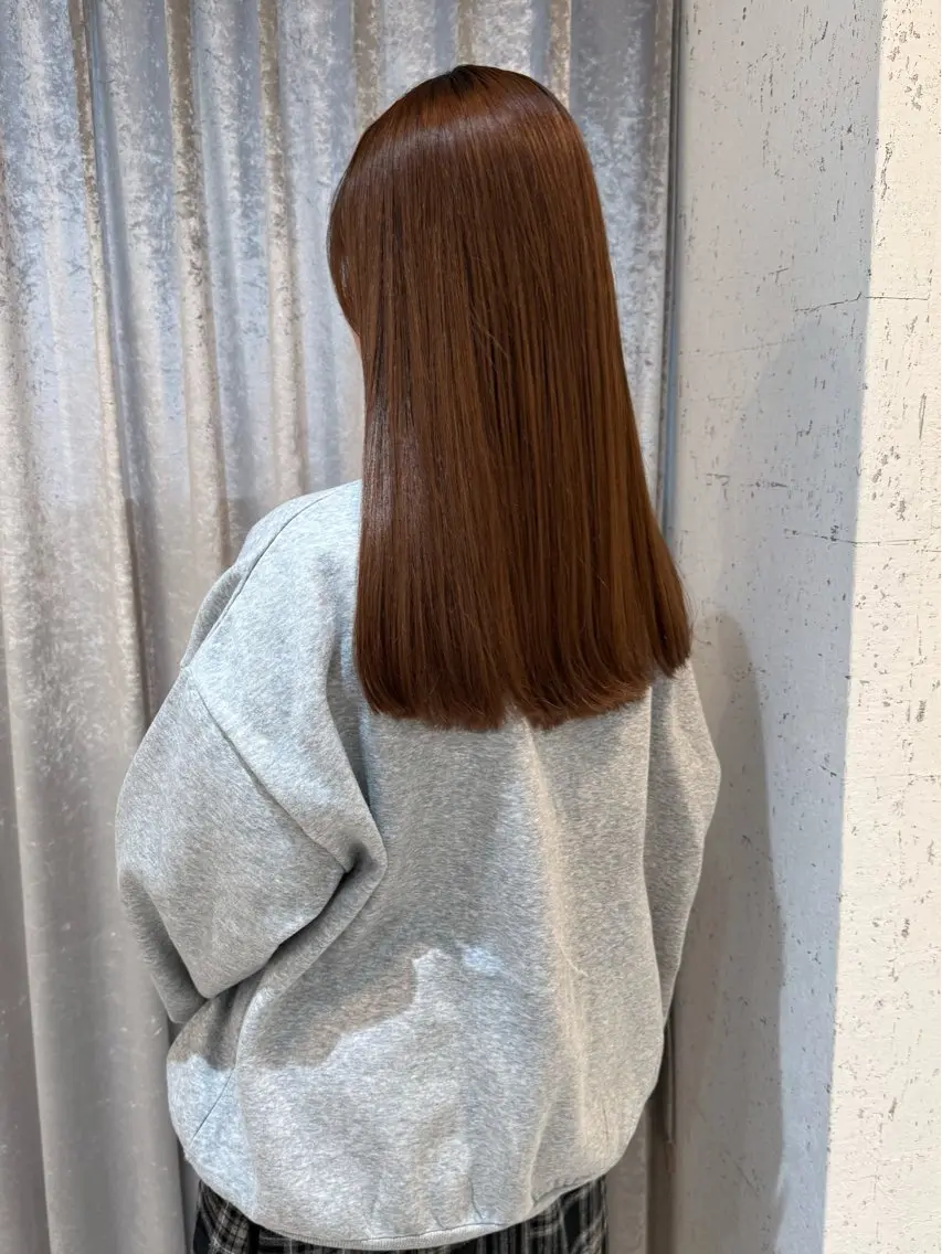 ロング カラー パーマ 縮毛矯正 縮毛矯正 mai / linoah˚✧のヘアスタイル