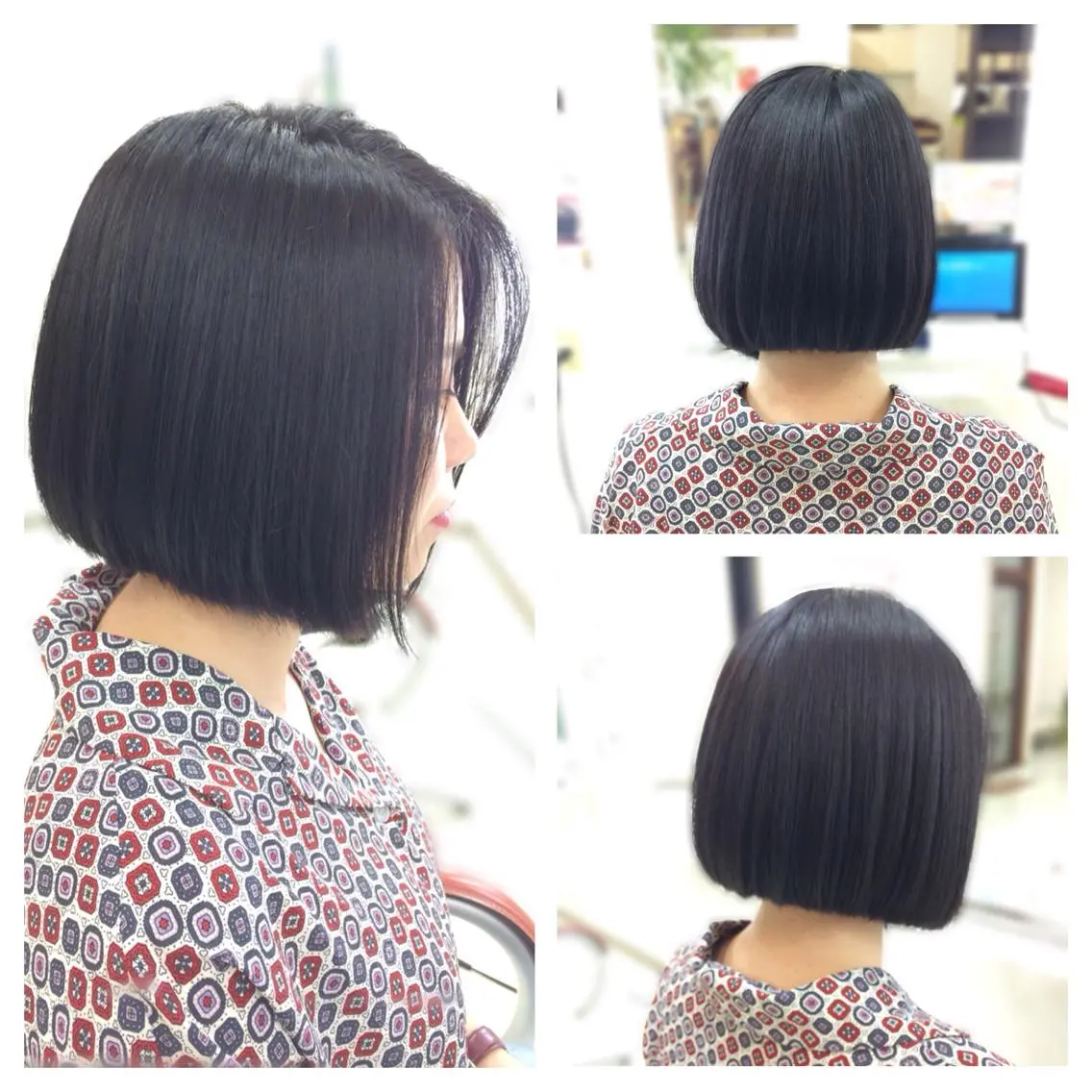 ミディアム ボブ カット トリートメント ヘッドスパ Hair VERDEのヘアスタイル