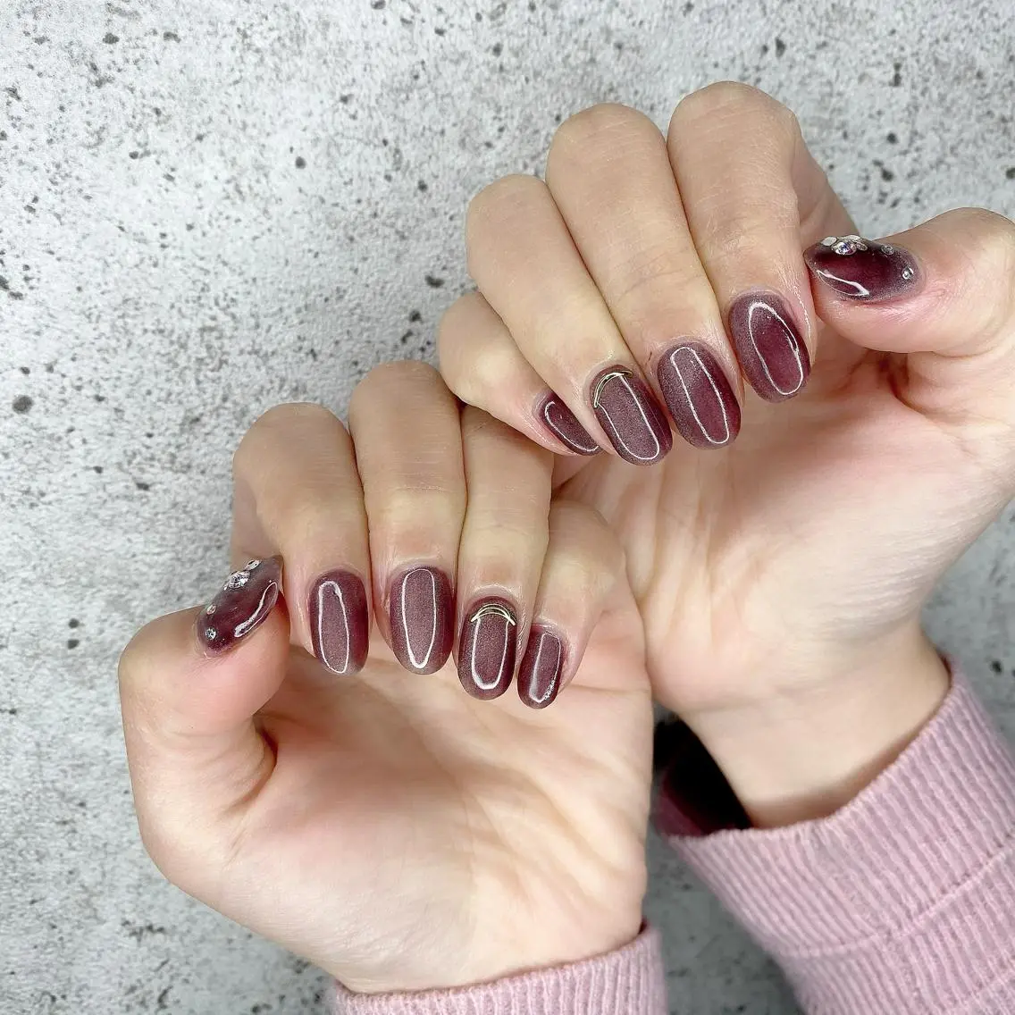 ミディアム カラー パーマ ヘアアレンジ メンズ キッズ ネイル マツエク・マツパ ジェルネイル パラジェル Salon Ｋのネイルデザイン