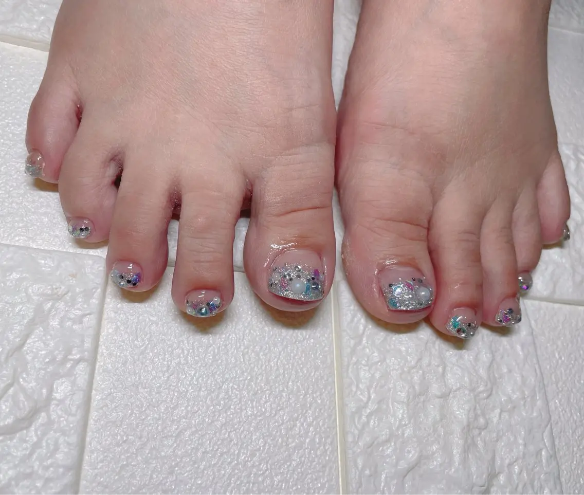 ネイル フットネイル 持ち込み nail salon シェリコのネイルデザイン