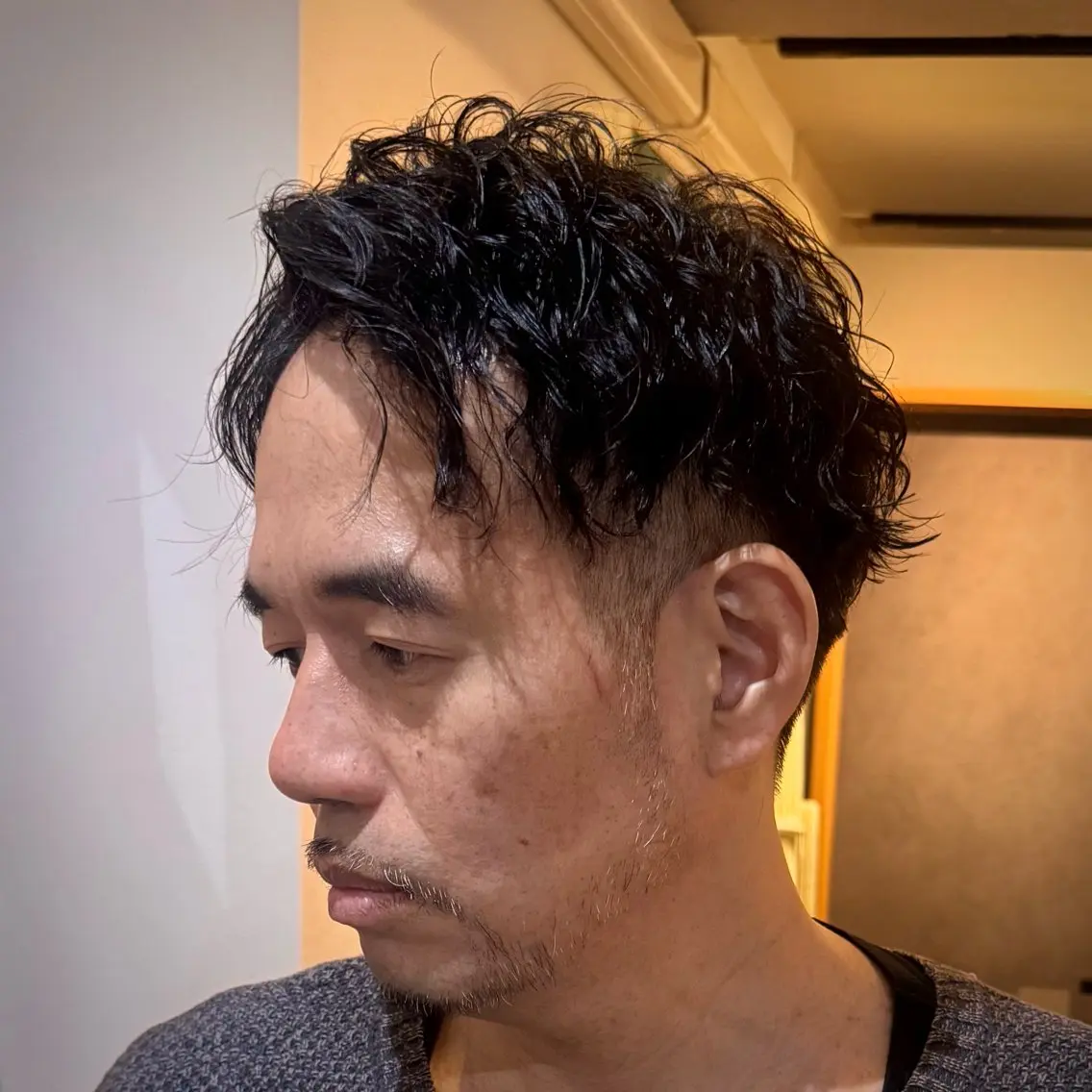 ショート パーマ メンズ 立川メンズカット/ メンズパーマ💈三上のヘアスタイル