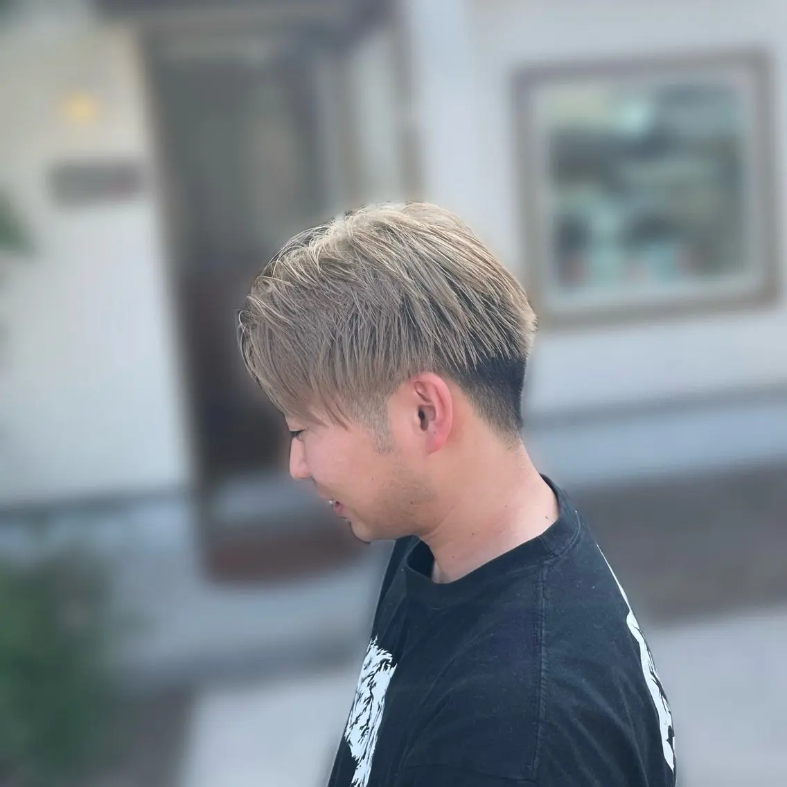 ショート カラー メンズ メンズハイトーン ハイトーンカラー カット ヘアカラー トリートメント 艶カラー/レイヤー カット🫧あいりのヘアスタイル