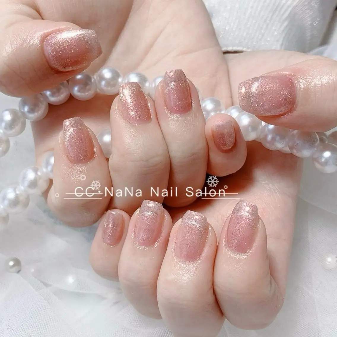 ネイル ハンドネイル 💎CC・NaNa 韓国風ネイル🌙Cのネイルデザイン