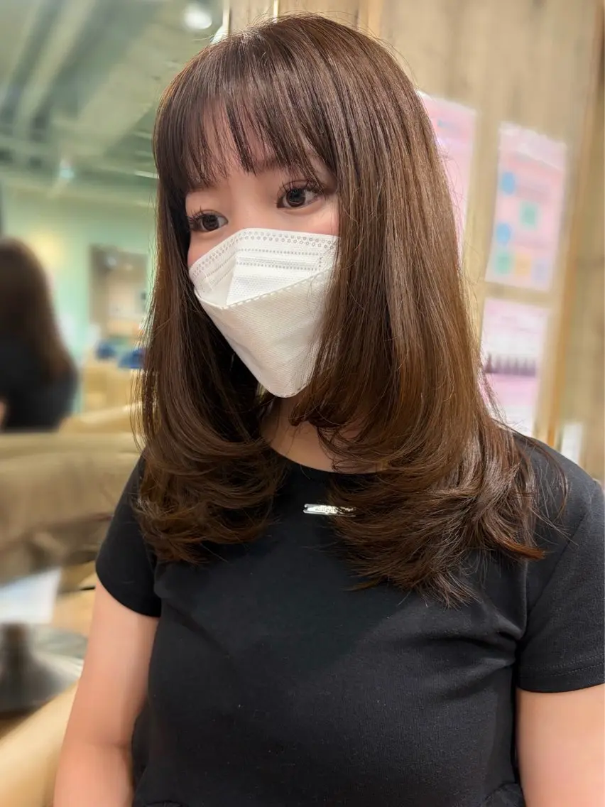セミロング レイヤーカット トリートメント カット トリートメント anzu🤍透明感/ 似合わせhair🌛のヘアスタイル