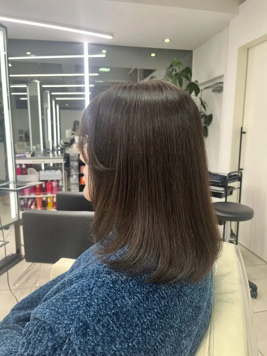 【髪質改善】カット+髪質改善ストレート+リペアTR✨の写真