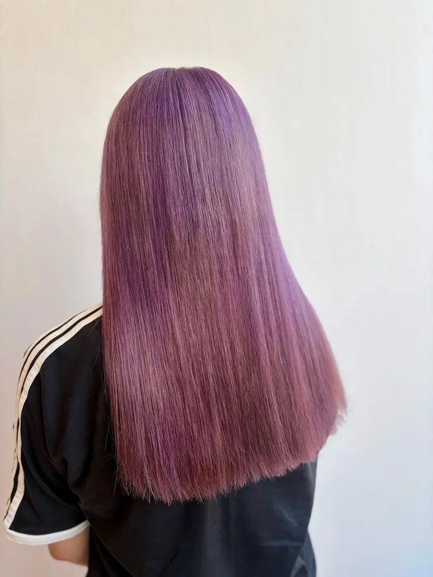 カラー バイオレットカラー ヘアカラー 杉森 蘭琉のヘアスタイル