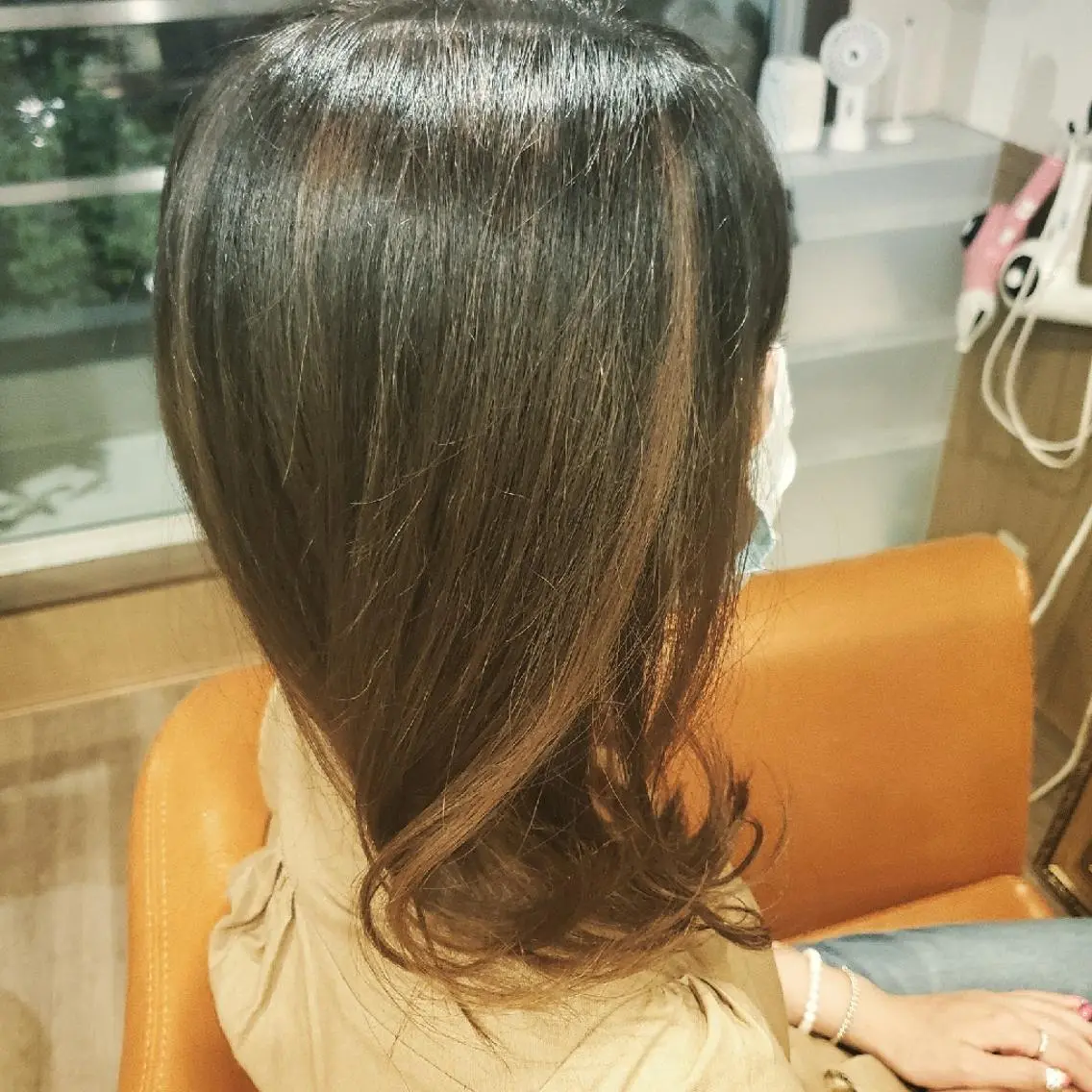 セミロング カラー ブリーチ イルミナカラー 外国人風カラー トリートメント 酸熱トリートメント ヘアカラー spa hair  ark 富井直美のヘアスタイル