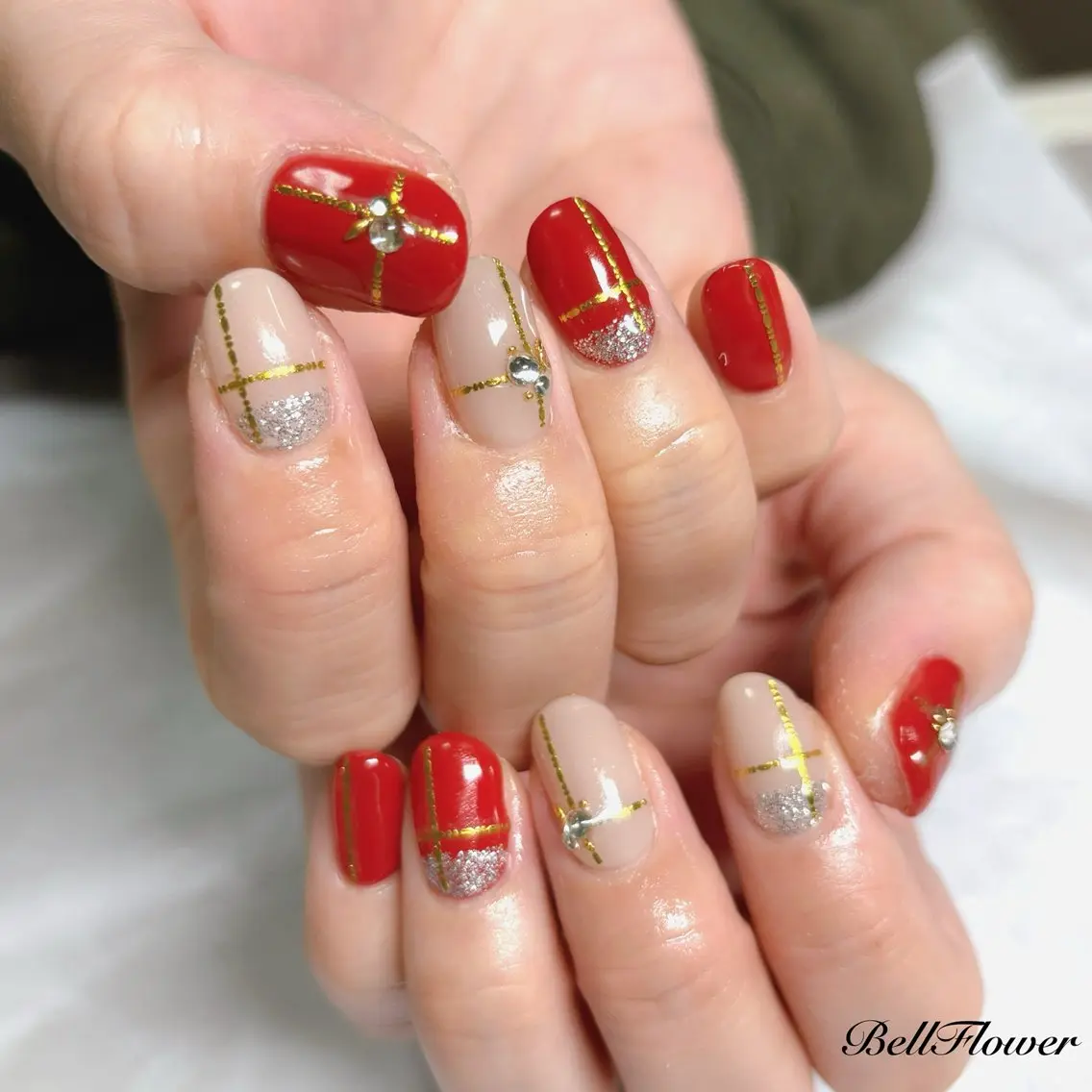 ネイル ハンドネイル Bell Flowerのネイルデザイン