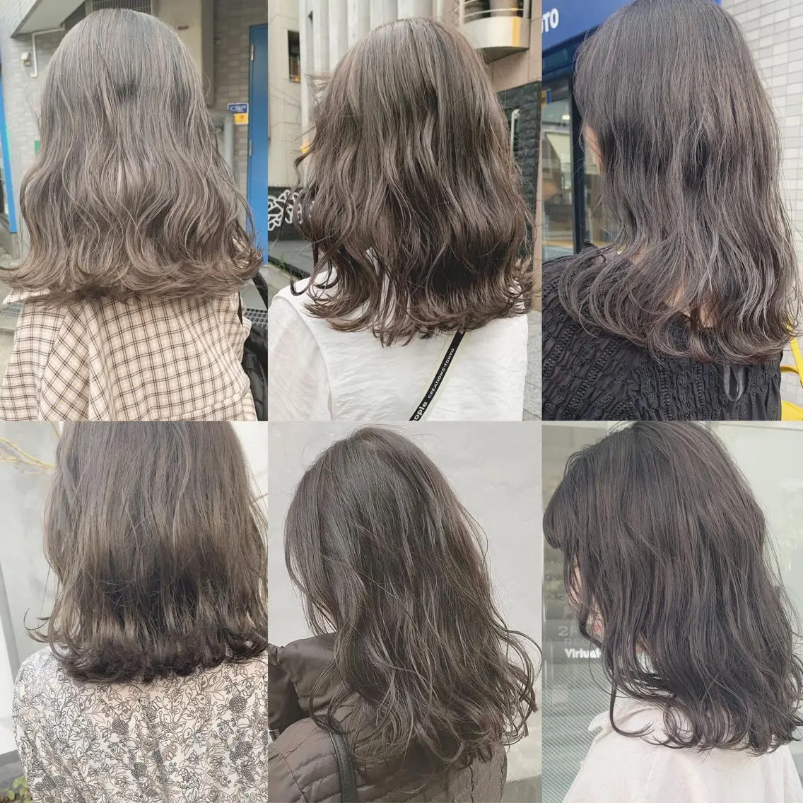 ロング カラー ハイトーンボブ 前田 表参道　グレージュのヘアスタイル