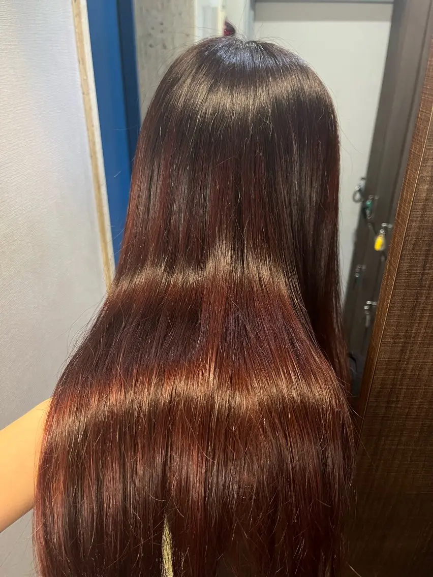 ロング カラー カット ヘアカラー トリートメント 多系統似合わせ/ tsuburaのヘアスタイル