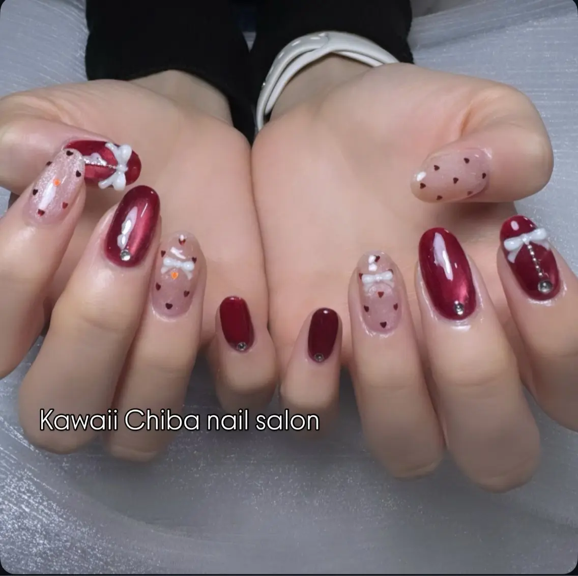 ネイル チークネイル 桜ネイル 長さ出し フラワーネイル フレンチネイル ハンドネイル ハンドケア Kawaii Chiba nailのネイルデザイン