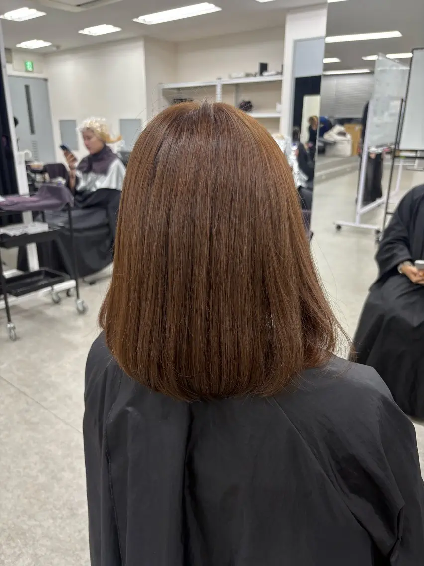 ミディアム カラー ヘアカラー トリートメント 💕мei 透明感カラー💕のヘアスタイル