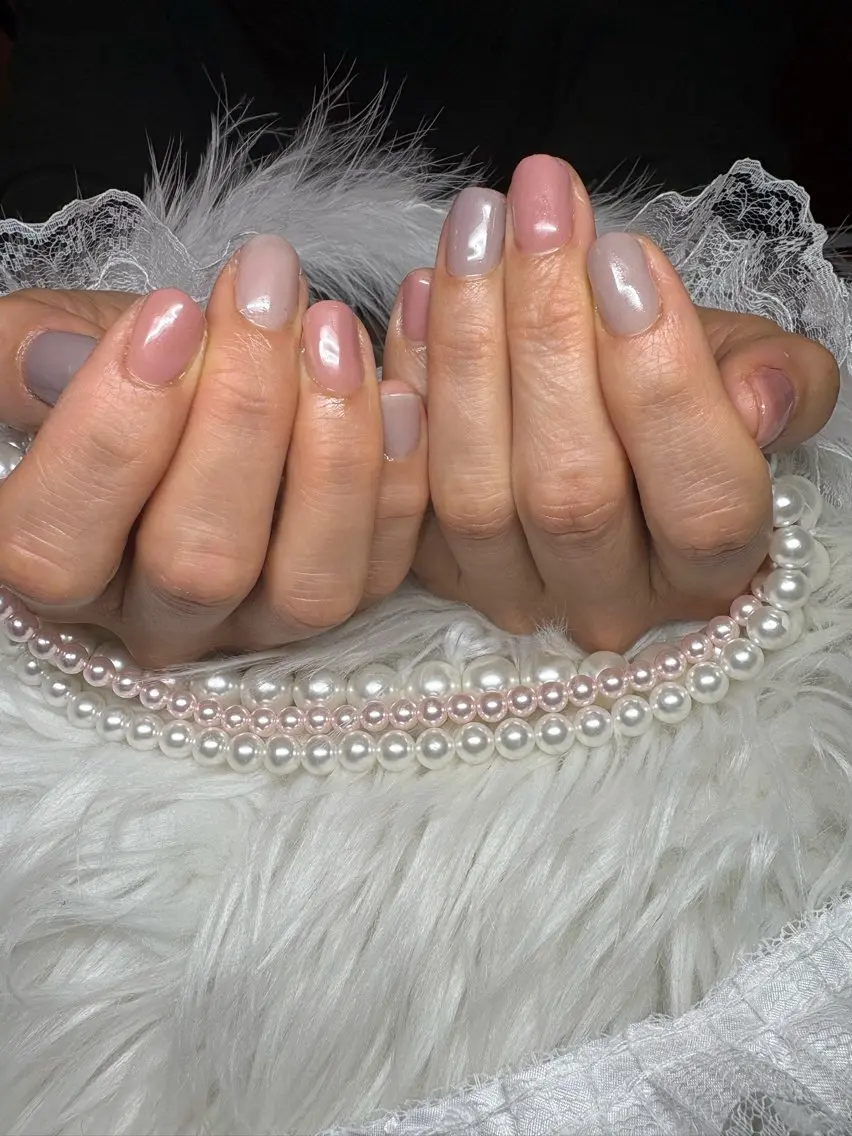 ショート Pink Alice ふうなのネイルデザイン