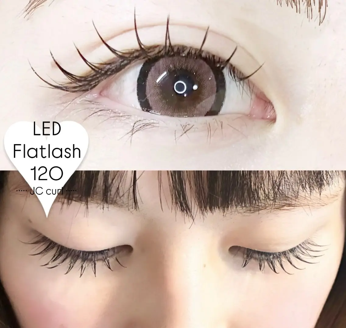 🌈新規価格！🌈💘LED⚡︎フラットラッシュ(100本)🫶🌈の写真