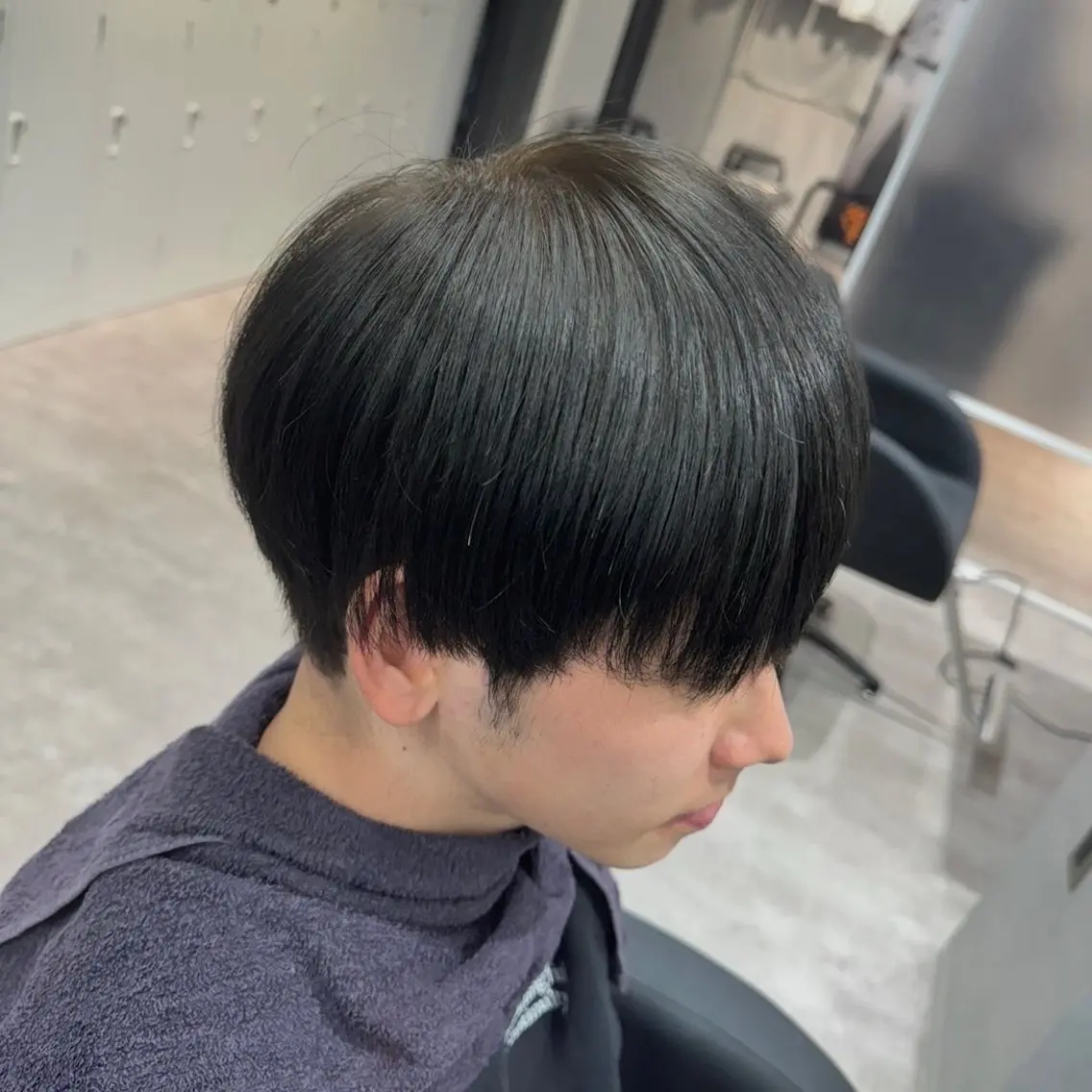 カラー メンズ ダークグレー カット ヘアカラー メンズカットモデル 募集中✂️けいすけのヘアスタイル