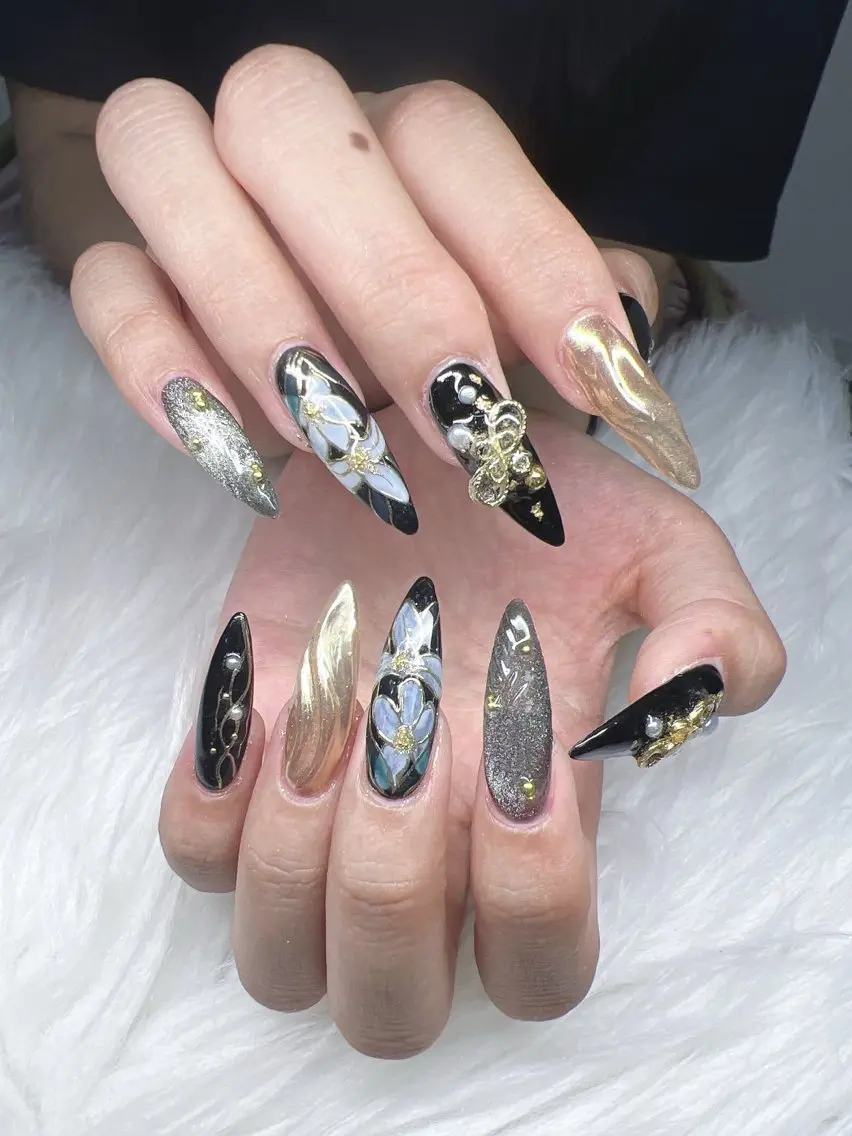 ネイル ハンドネイル Lee Nails チップ長さだし専門店のネイルデザイン