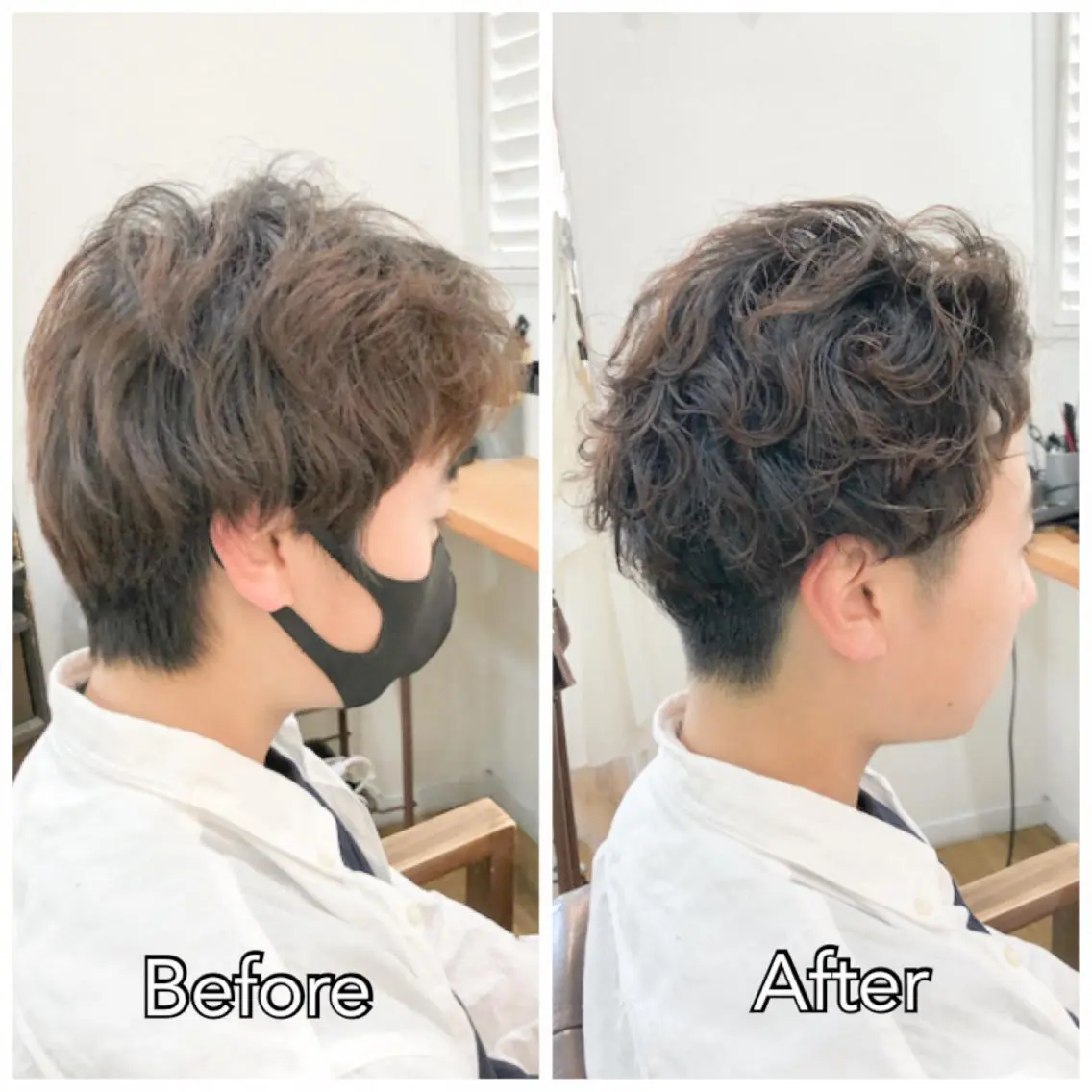 ショート メンズ メンズパーマ 西村 ようこのヘアスタイル