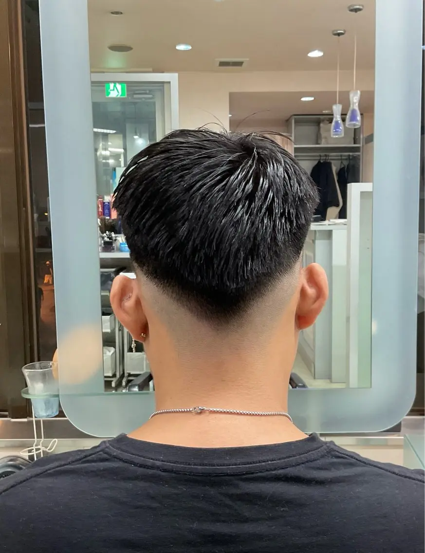 ショート メンズ フェードカット スキンフェード au美容室 栄矢場町のヘアスタイル