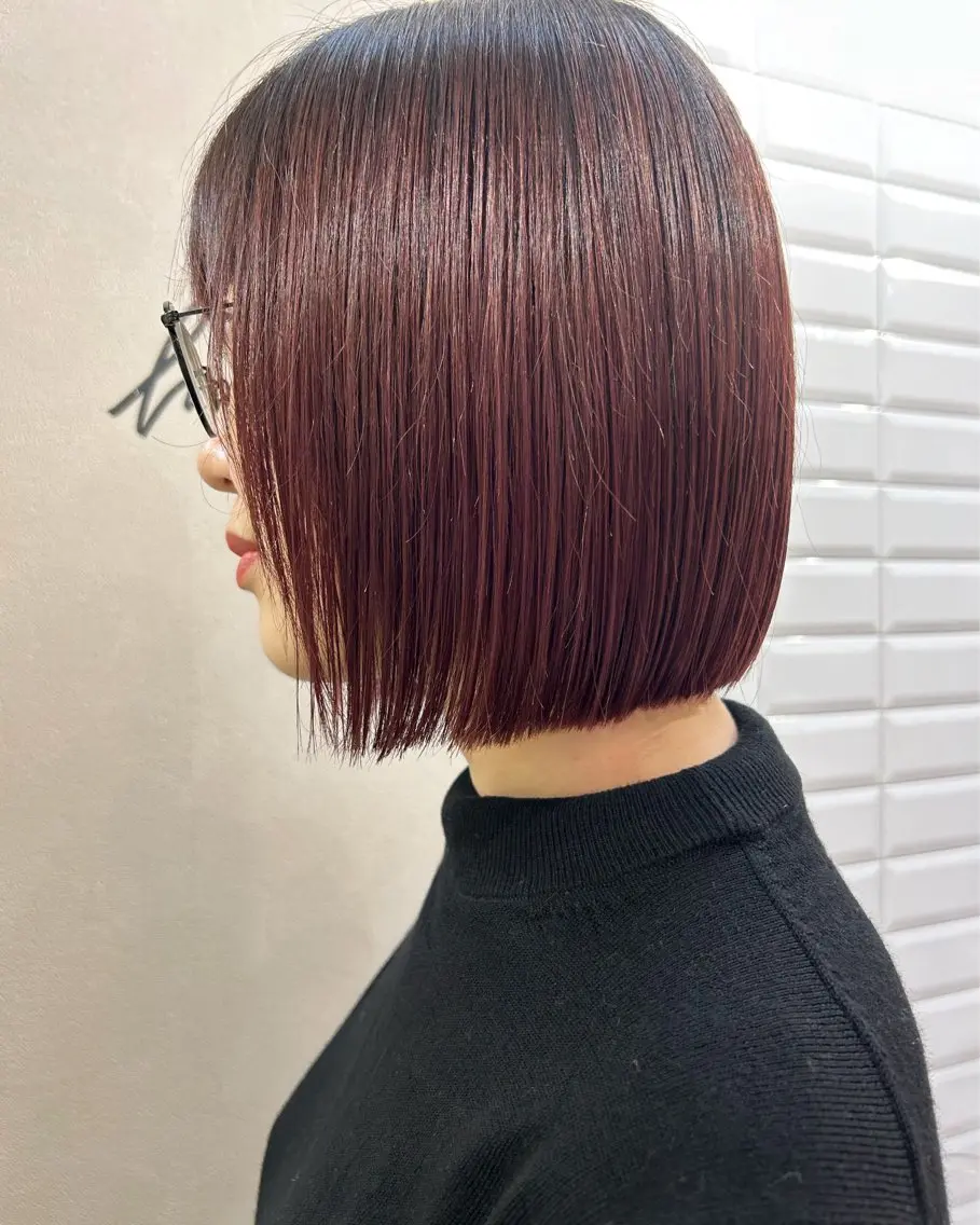 ショート カラー ブリーチ ピンクカラー カット ヘアカラー トリートメント hubhair レイヤー/透明感のヘアスタイル