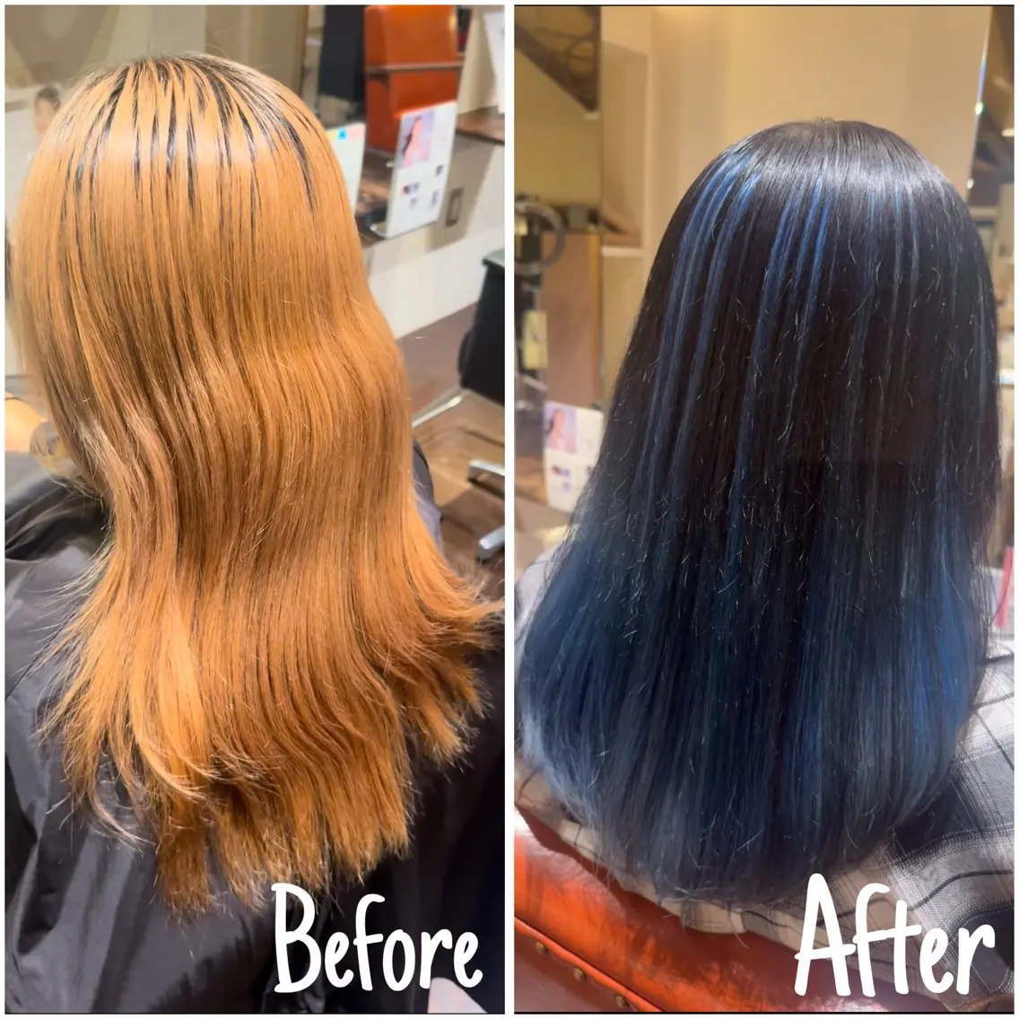 ロング カラー 尹 華鈴のヘアスタイル