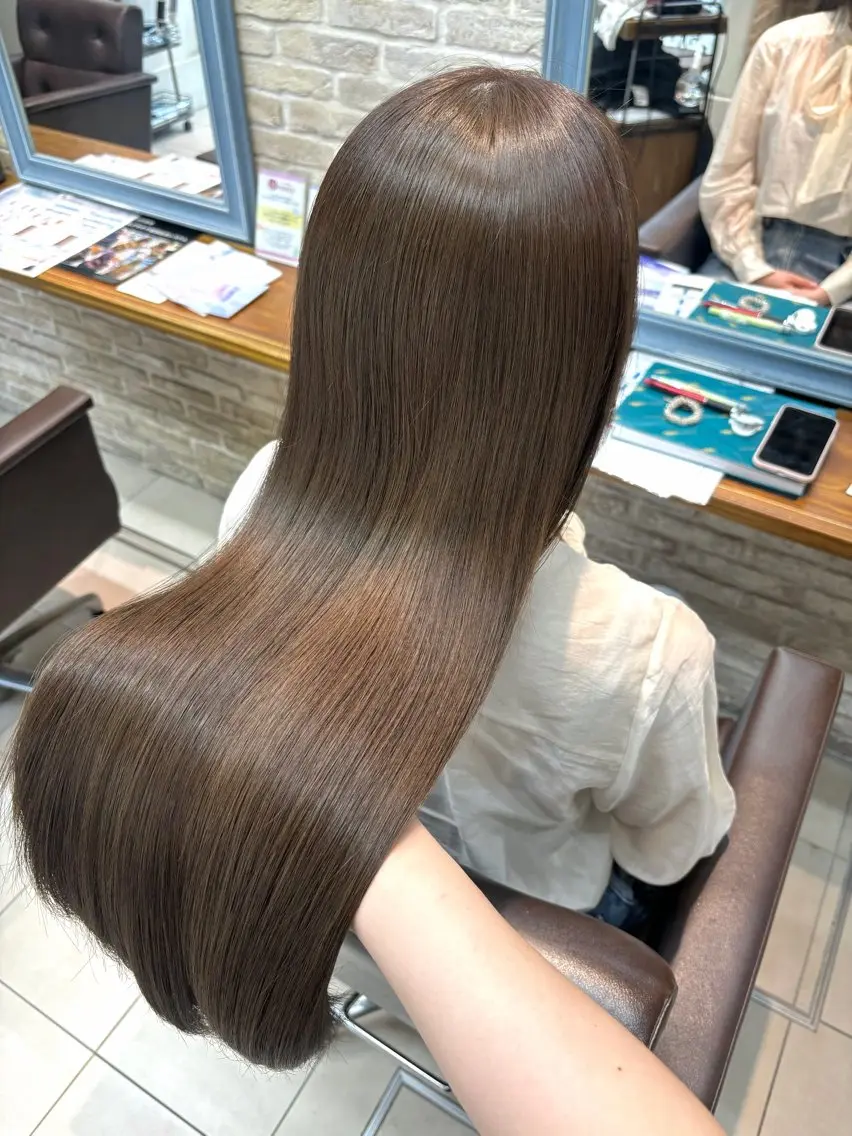 ロング カラー カット ヘアカラー トリートメント 似合わせレイヤー / minami ⟡.·のヘアスタイル