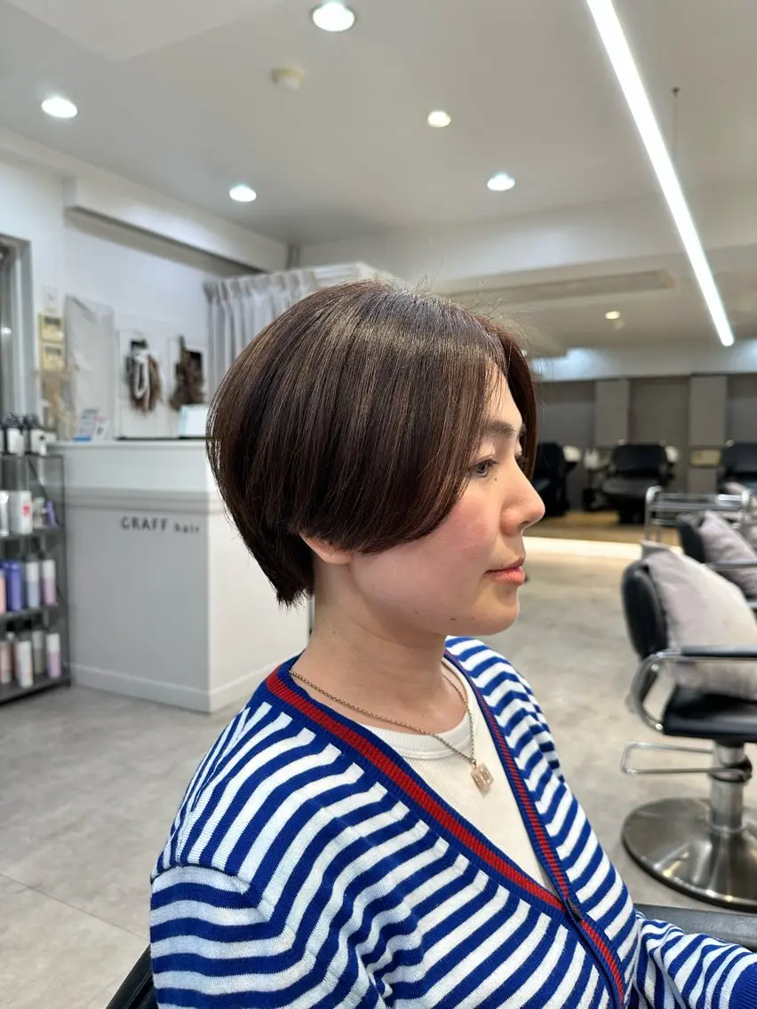ショート ハンサムショート ショートヘア あいこ/ハンサムショ ート無料/蔵前🌷のヘアスタイル