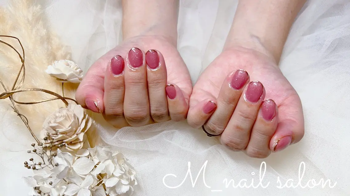 ネイル シンプルネイル M_ nail salonのネイルデザイン