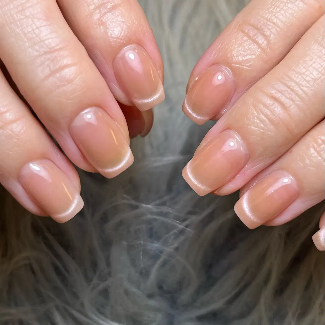ネイル フレンチネイル マグネットネイル シンプルネイル nail salon h💍akaneのネイルデザイン