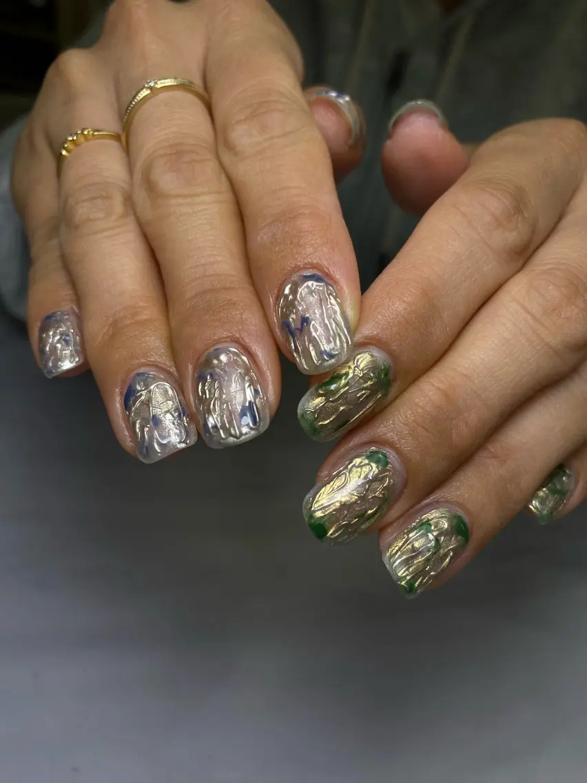 ネイル ハンドネイル 草加ニュアンスネイル 🌚hersのネイルデザイン