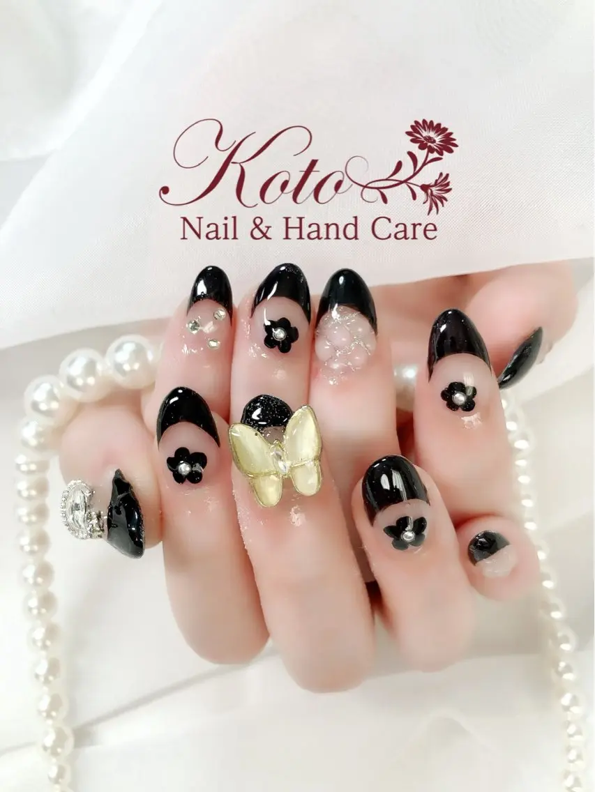 ネイル 長さ出し フレンチネイル ジェルネイル 持ち込み ニュアンスネイル ハンドネイル Nail Salon KOTOのネイルデザイン