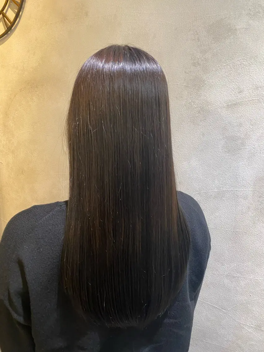 ロング カット 縮毛矯正 髪質改善サロン 梅田/ヨナミネのヘアスタイル