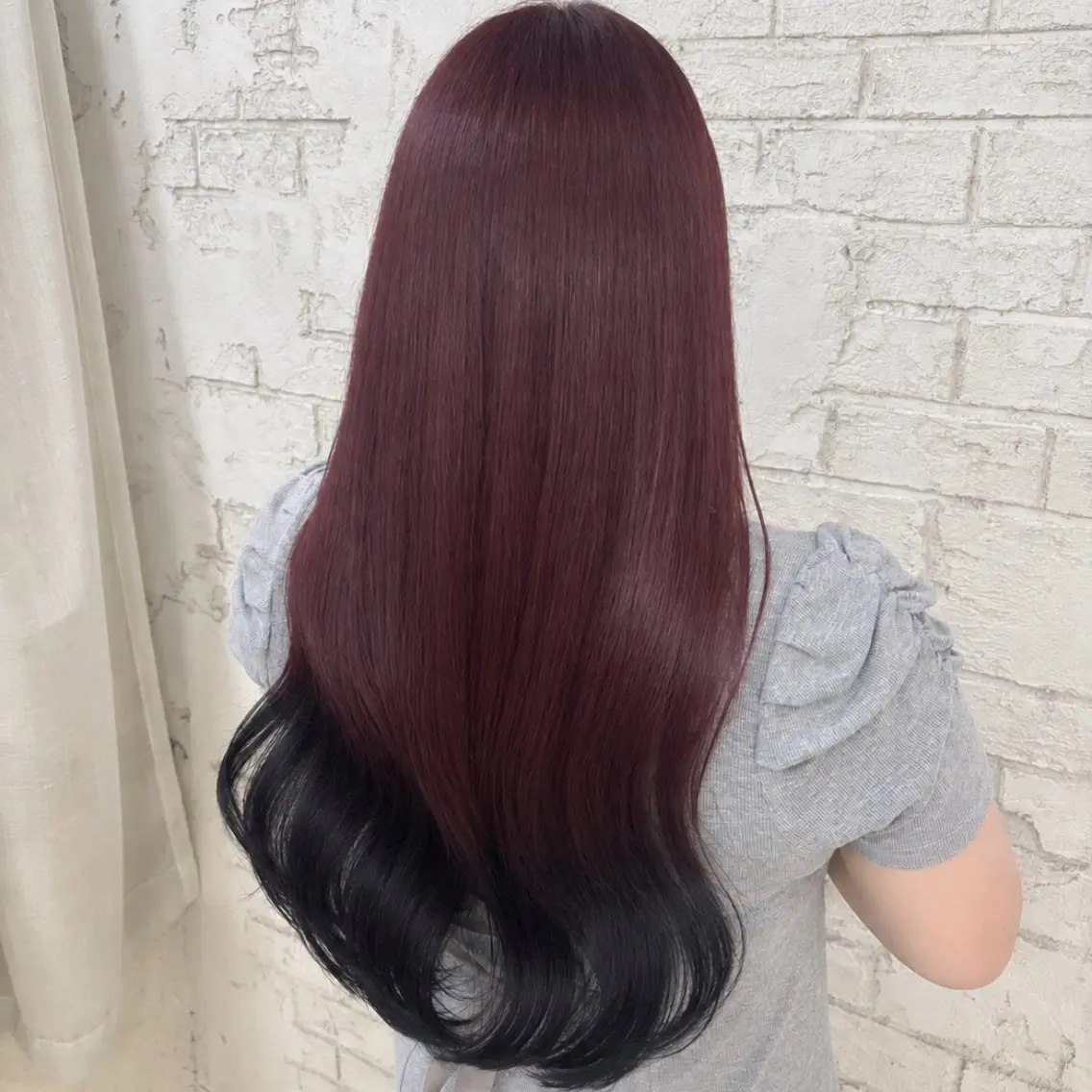 ロング カット ヘアカラー トリートメント 透明感ブリーチカラー 🩶Momo🩶のヘアスタイル